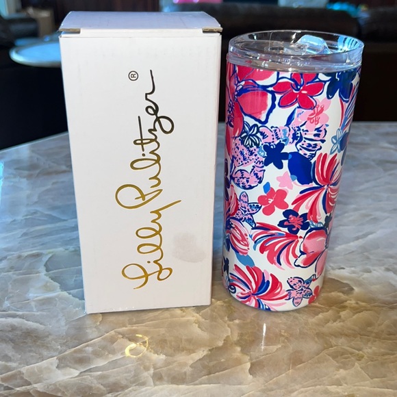Lilly Pulitzer | Other | Lilly Pulitzer Flower Metal Cup | Poshmark